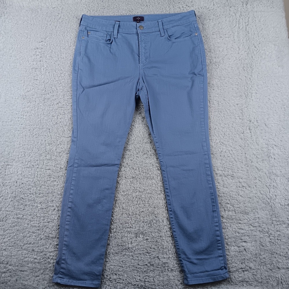 NYDJ Ami Skinny Legging Jeans Womens 14P Blue Lift Tuck Stretch Denim‎ Petite